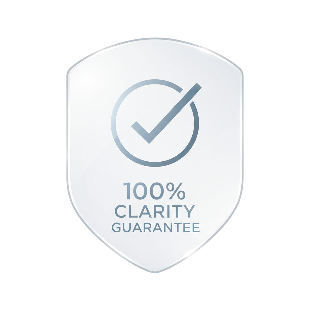 The Clarity Guarantee Icon